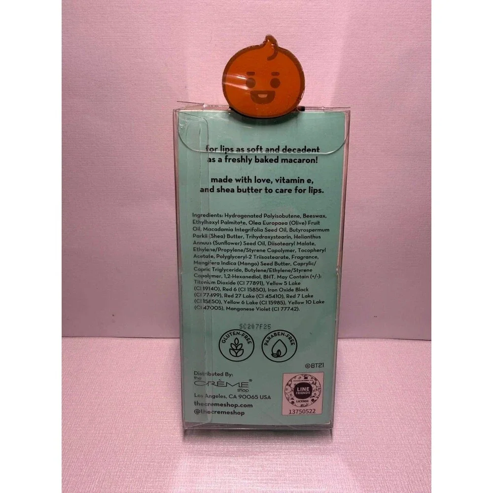 BT21 x The Crème Shop Macaron Lip Balm – Brown Sugar Milk Tea – Limited Edition